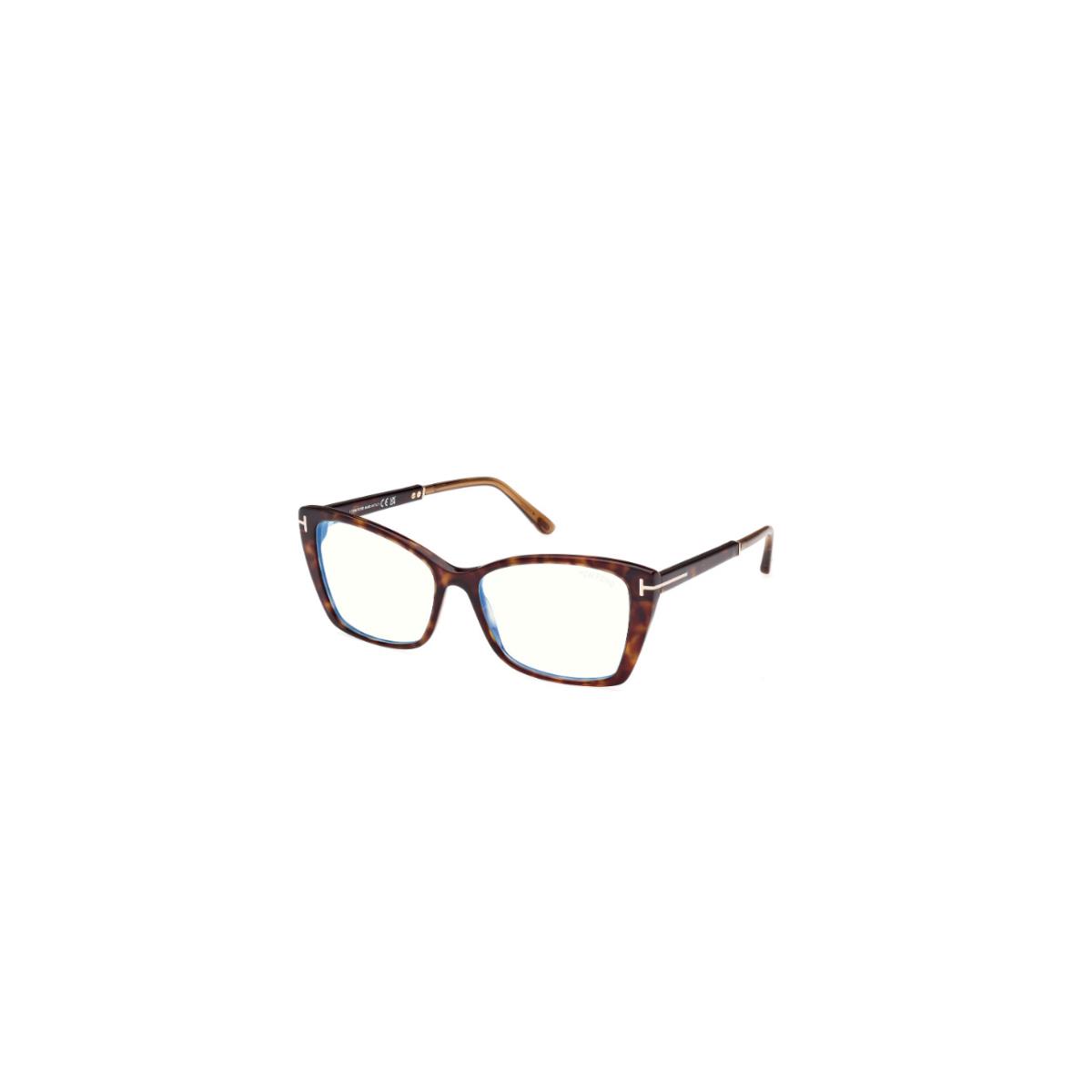 Tom Ford FT5893 052 Dark Havana Square Women`s Eyeglasses