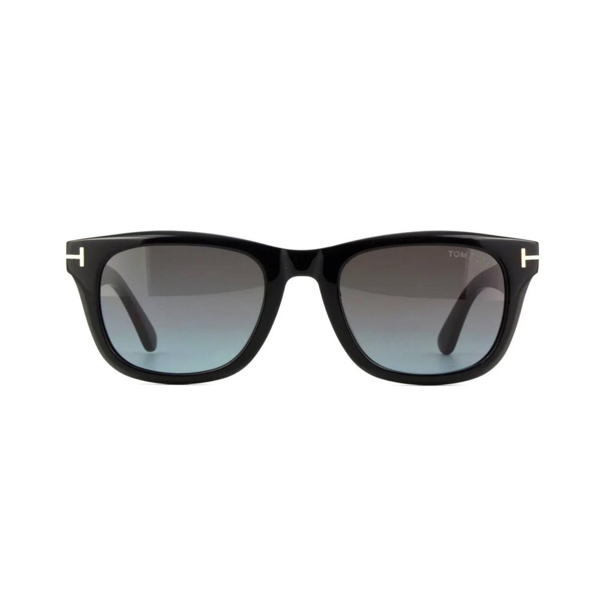 Tom Ford Kendel FT 1076 Shiny Black/grey Shaded 01B Sunglasses