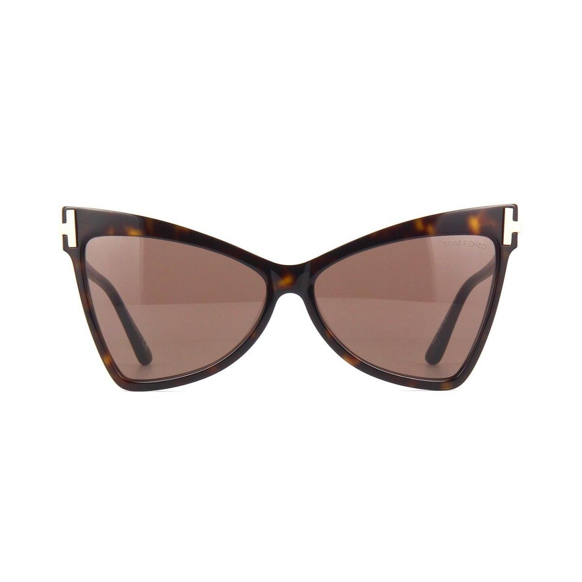 Tom Ford Tallulah FT 0767 Dark Havana/brown 52E Sunglasses