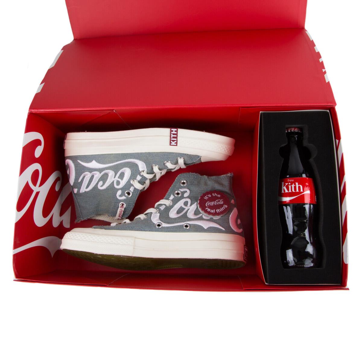 Kith X Converse X Coca Cola Rare Chuck 70 Hi Sneakers Denim M 8.5 / W 10.5