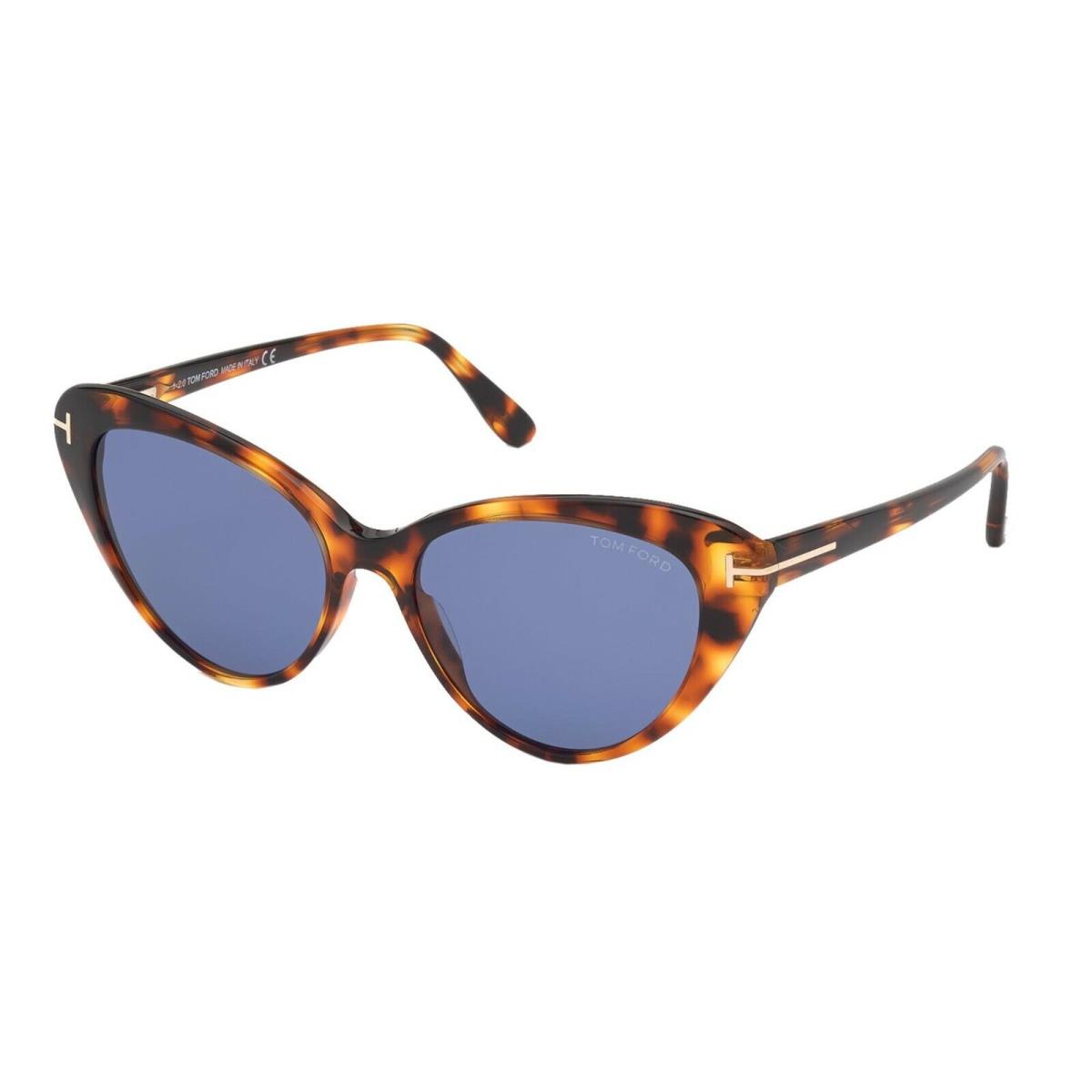 Tom Ford Harlow FT 0869 Blonde Havana/blue 55V Sunglasses