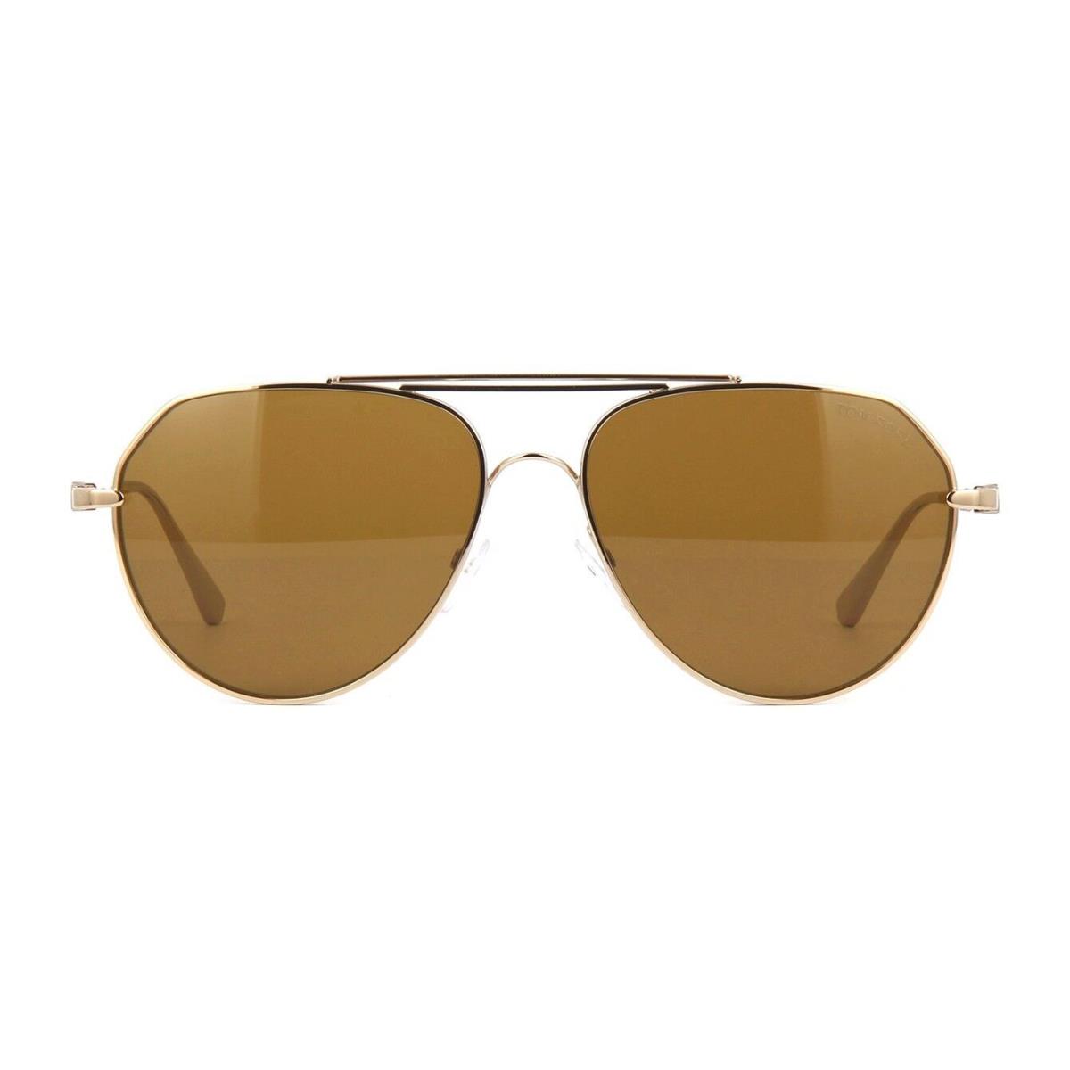 Tom Ford Andes FT 0670 Rose Gold/brown 28E D Sunglasses