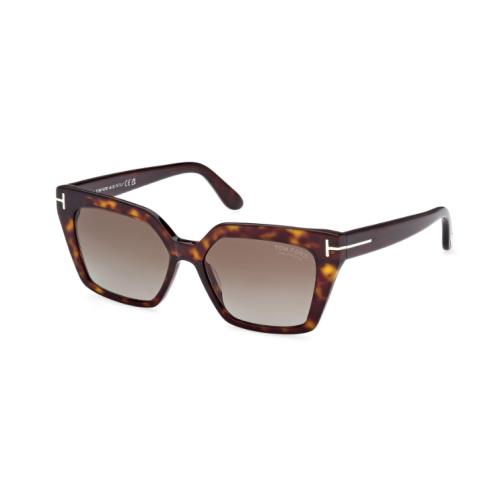 Tom Ford Winona FT1030 52H Dark Havana/brown Polarized Cateye Women`s Sunglasses
