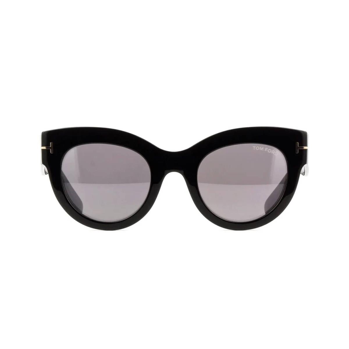 Tom Ford Lucilla FT 1063 Black/smoke Mirrored 01C Sunglasses