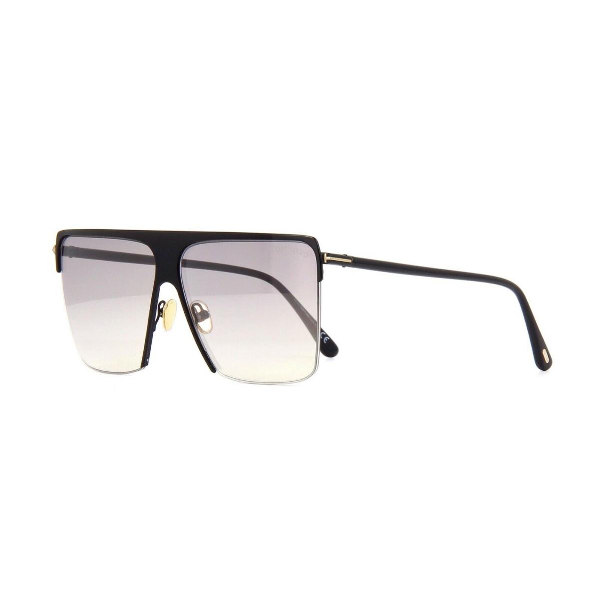 Tom Ford Sofi FT 0840 Shiny Black Silver/smoke Light Mirrored 01C Sunglasses