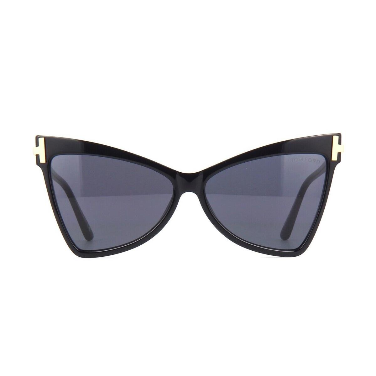 Tom Ford Tallulah FT 0767 Black/dark Grey 01A Sunglasses