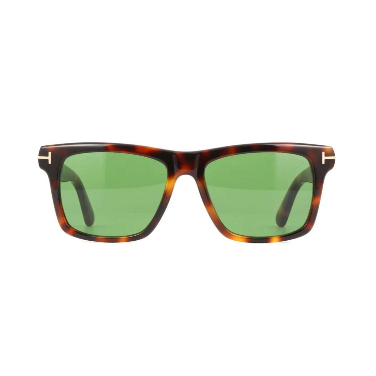 Tom Ford BUCKEY-02 FT 0906 Blonde Havana/green 53N Sunglasses