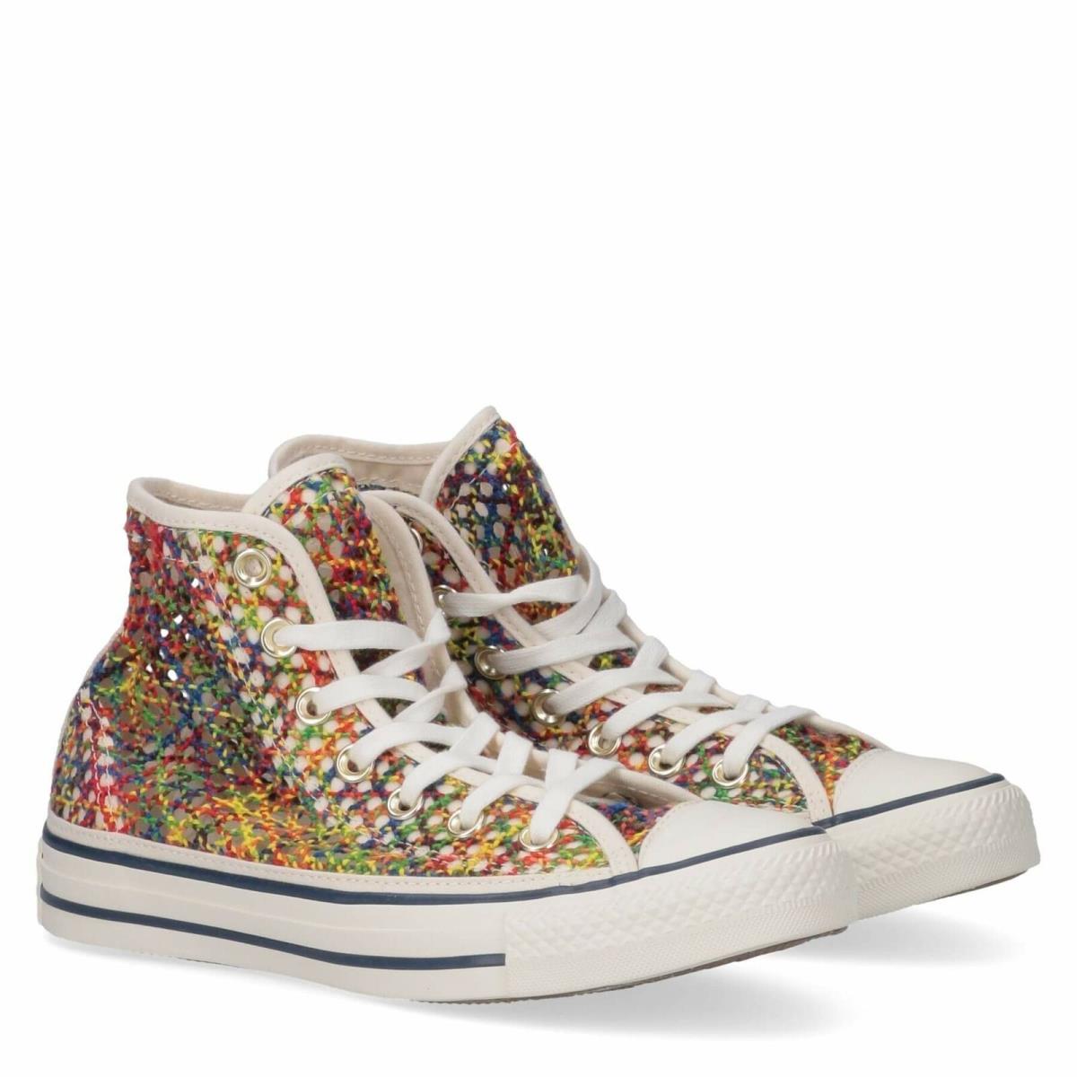 Converse Chuck Taylor All Star Ladies Multicolor Canvas Knit Sneakers 8.5