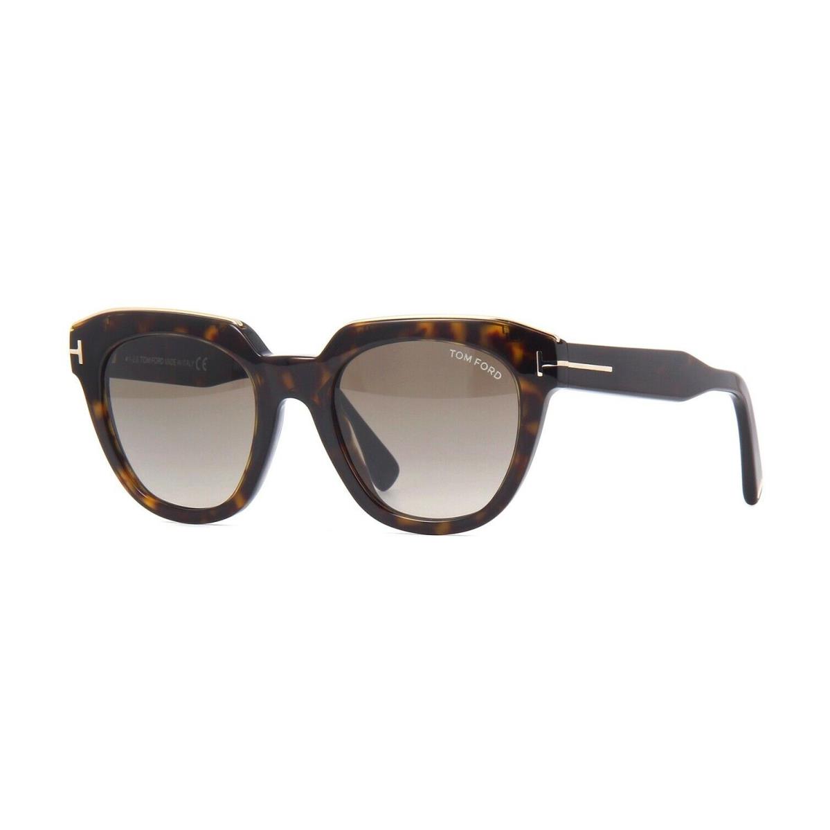 Tom Ford Haley FT 0686 Dark Havana/brown Shaded 52K E Sunglasses - Frame: Dark Havana, Lens: Brown Shaded