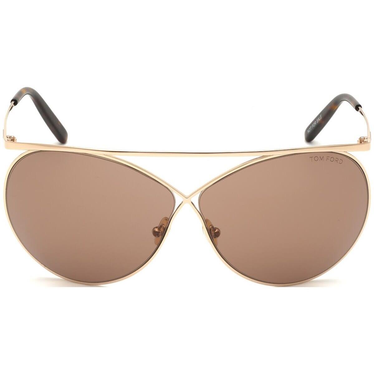 Tom Ford Stevle FT 0761 Gold/light Brown 28Y B Sunglasses