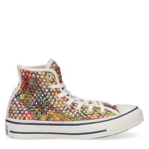 Converse Chuck Taylor All Star Ladies Multicolor Canvas Knit Sneakers 8 - Multicolor