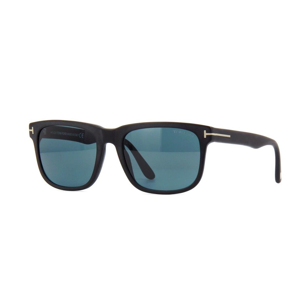 Tom Ford Stephenson FT 0775 Matte Black/blue 02N Sunglasses - Frame: Black, Lens: Blue