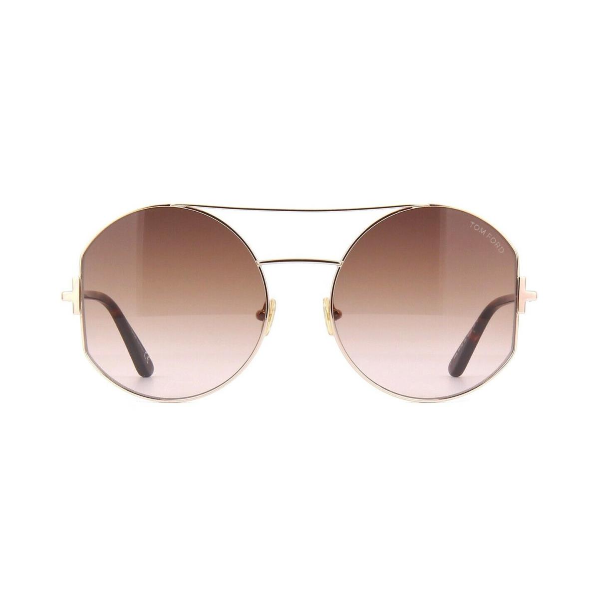 Tom Ford Dolly FT 0782 Gold/brown Shaded 28F Sunglasses