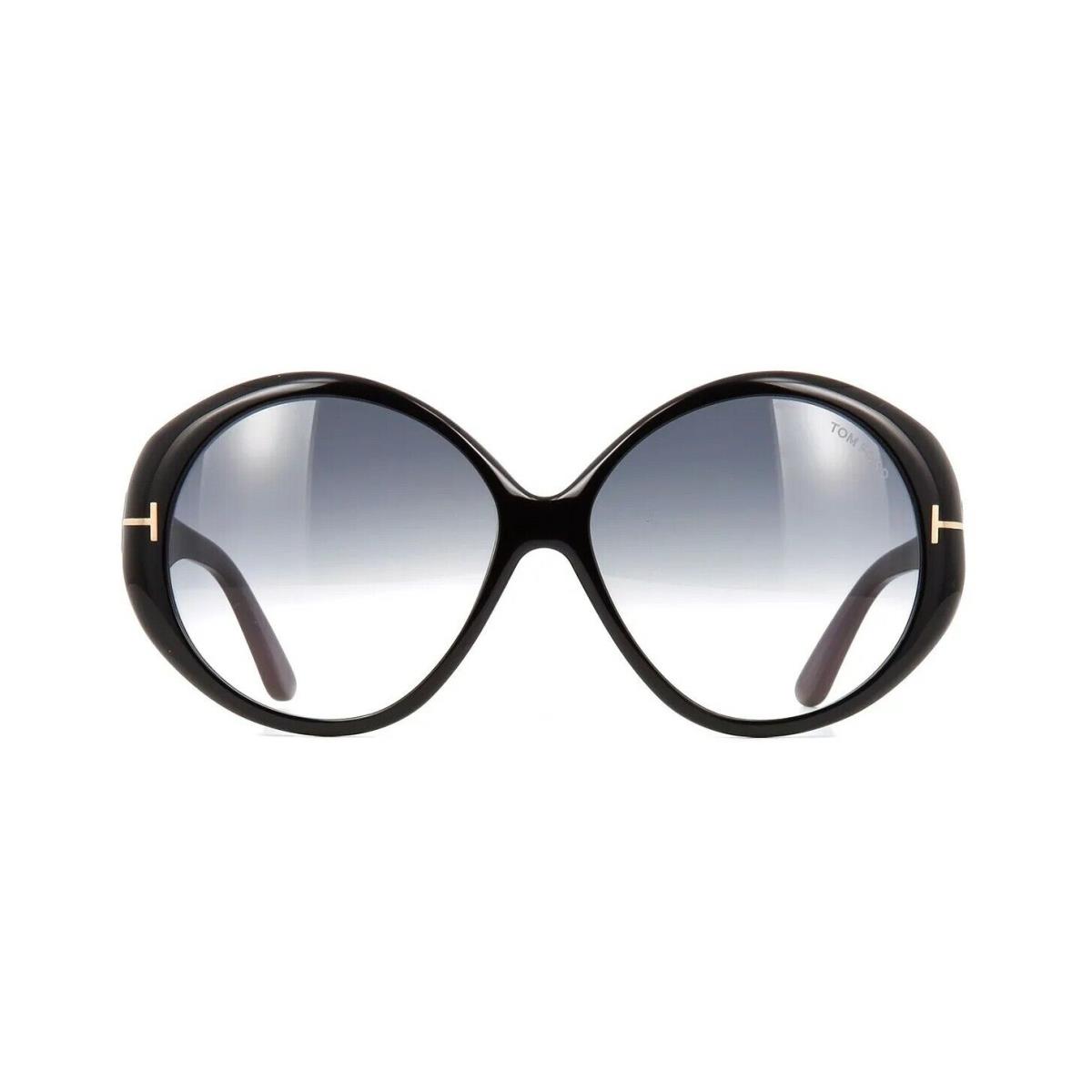 Tom Ford Terra FT 0848 Shiny Black/grey Shaded 01B Sunglasses