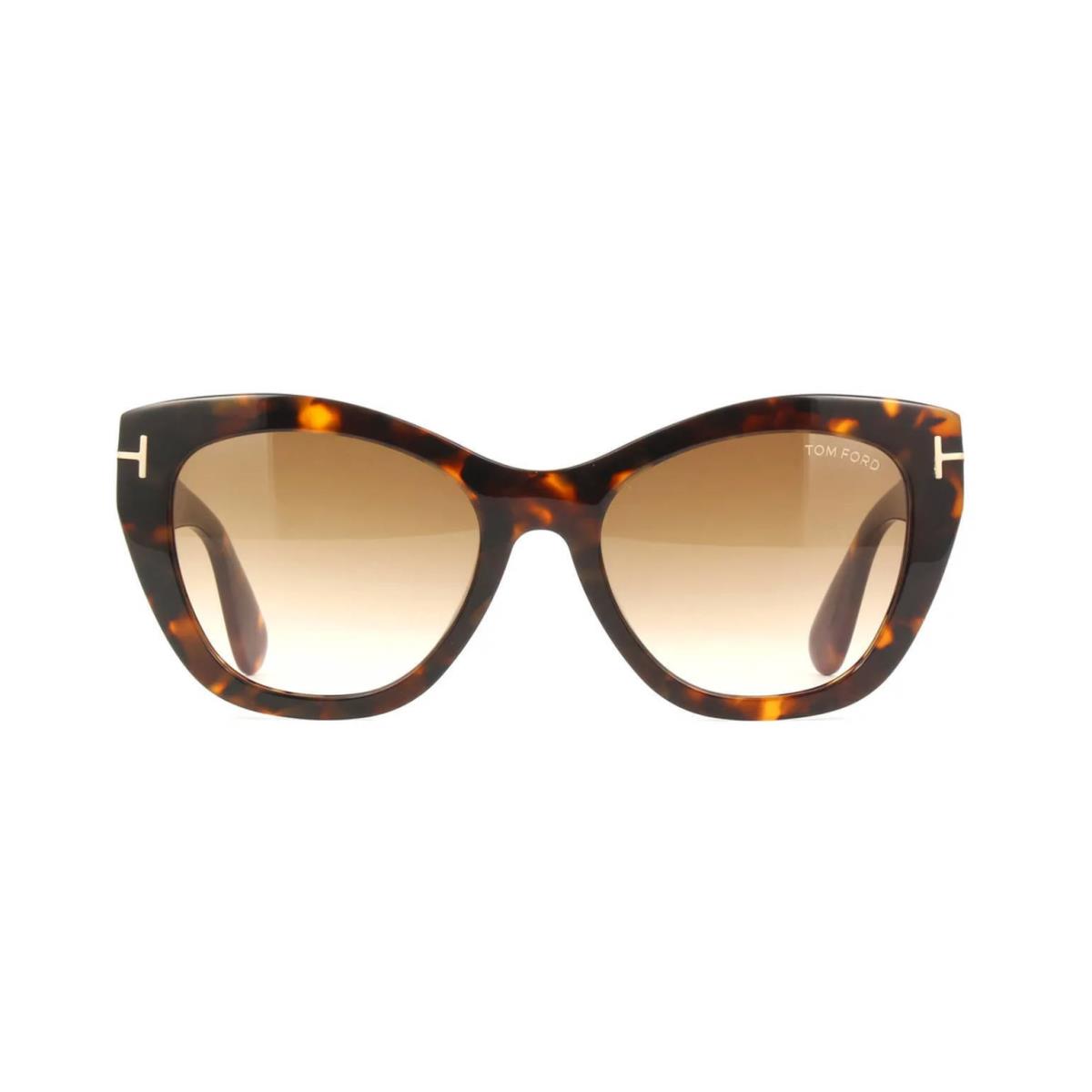 Tom Ford Cara FT 0940 Shiny Dark Havana/brown Shaded 55F Sunglasses