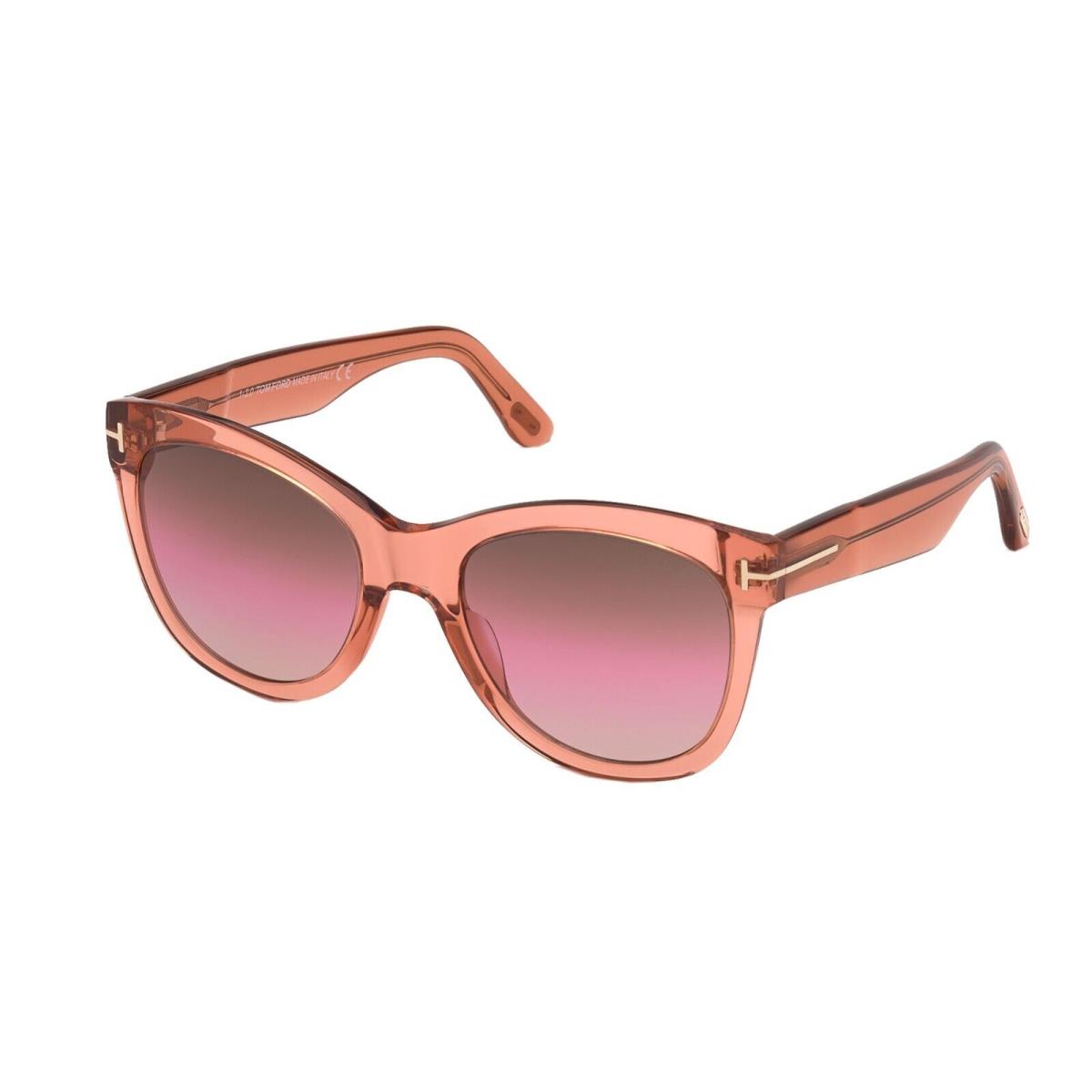 Tom Ford Wallace FT 0870 Light Pink/brown Pink Shaded 74F Sunglasses