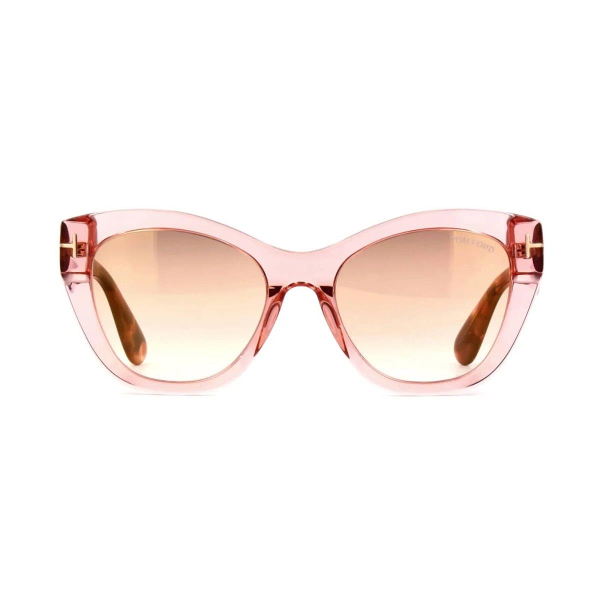 Tom Ford Cara FT 0940 Transparent Pink/brown Shaded 72G Sunglasses