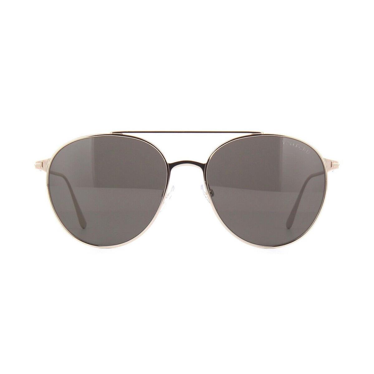 Tom Ford Tomasso FT 0691 Rose Gold/smoke with Light Mirror 28A C Sunglasses