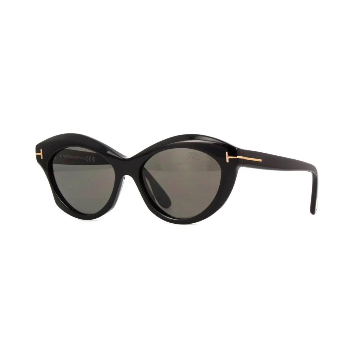 Tom Ford Toni FT 1111 Shiny Black/grey Polarized 01D Sunglasses