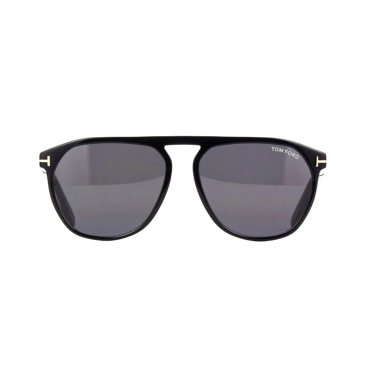 Tom Ford Jasper -02 FT 0835 Shiny Black/grey 01A Sunglasses