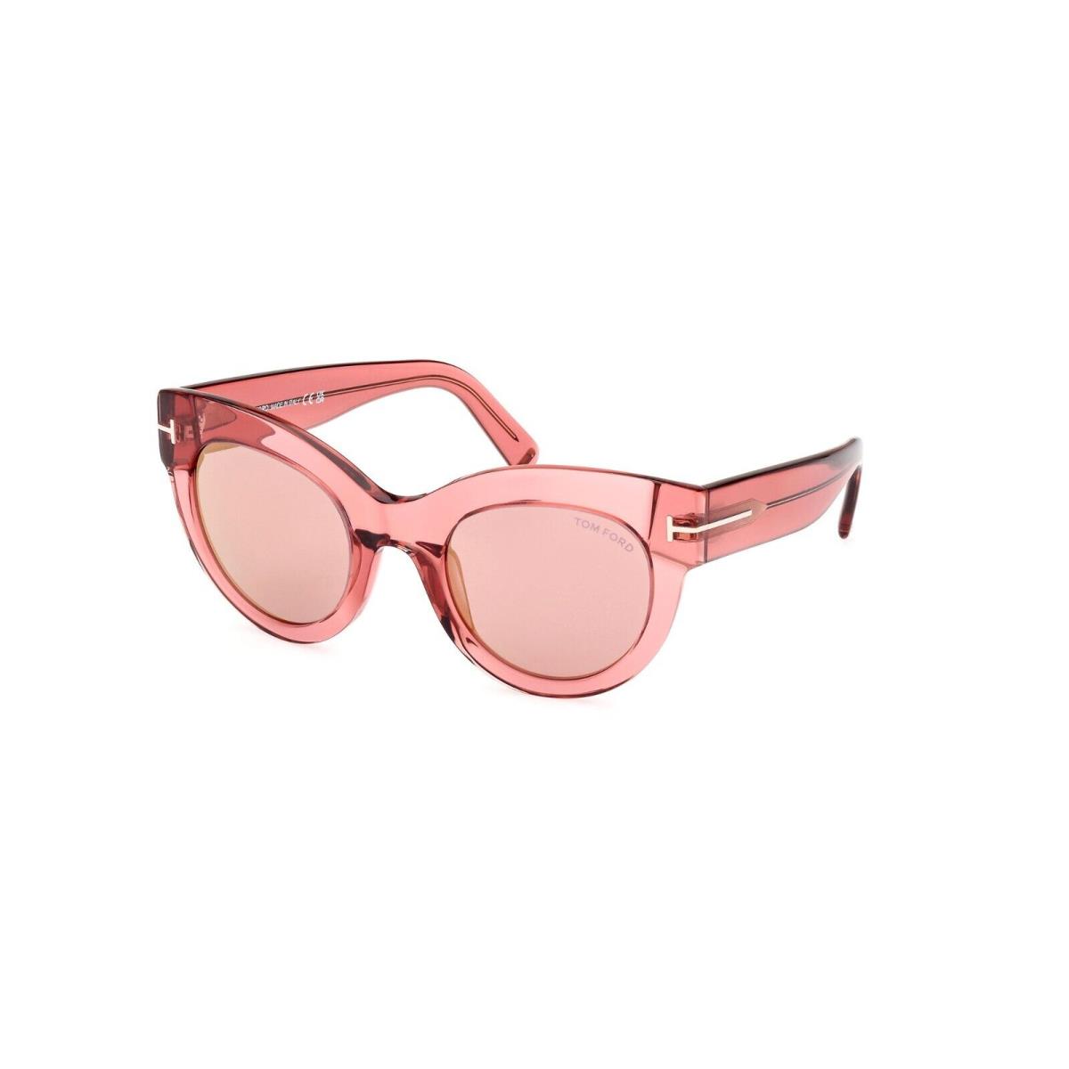 Tom Ford Lucilla FT 1063 Pink Crystal/pink 72Z Sunglasses