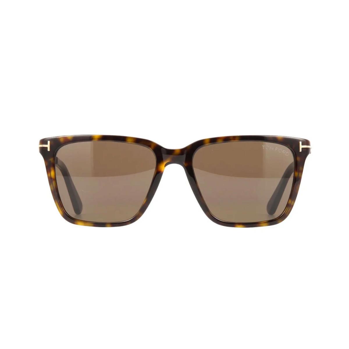 Tom Ford Garrett FT 0862 Dark Havana Gold/brown 52E Sunglasses