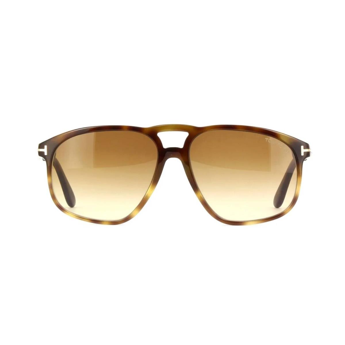 Tom Ford PIERRE-02 FT 1000 Havana Shaded/brown Shaded 56F Sunglasses