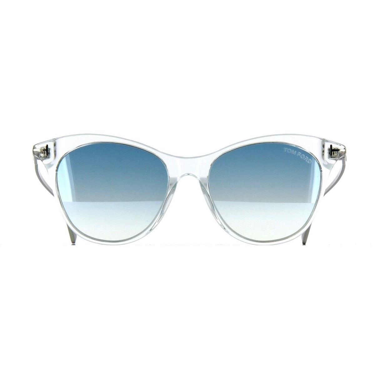 Tom Ford Micaela FT 0662 Crystal/blue Shaded 22X Sunglasses