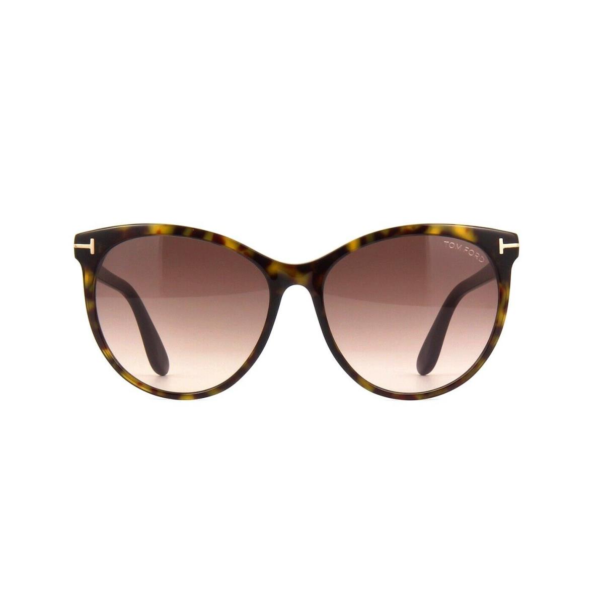 Tom Ford Maxim FT 0787 Dark Havana/light Brown Shaded 52F Sunglasses