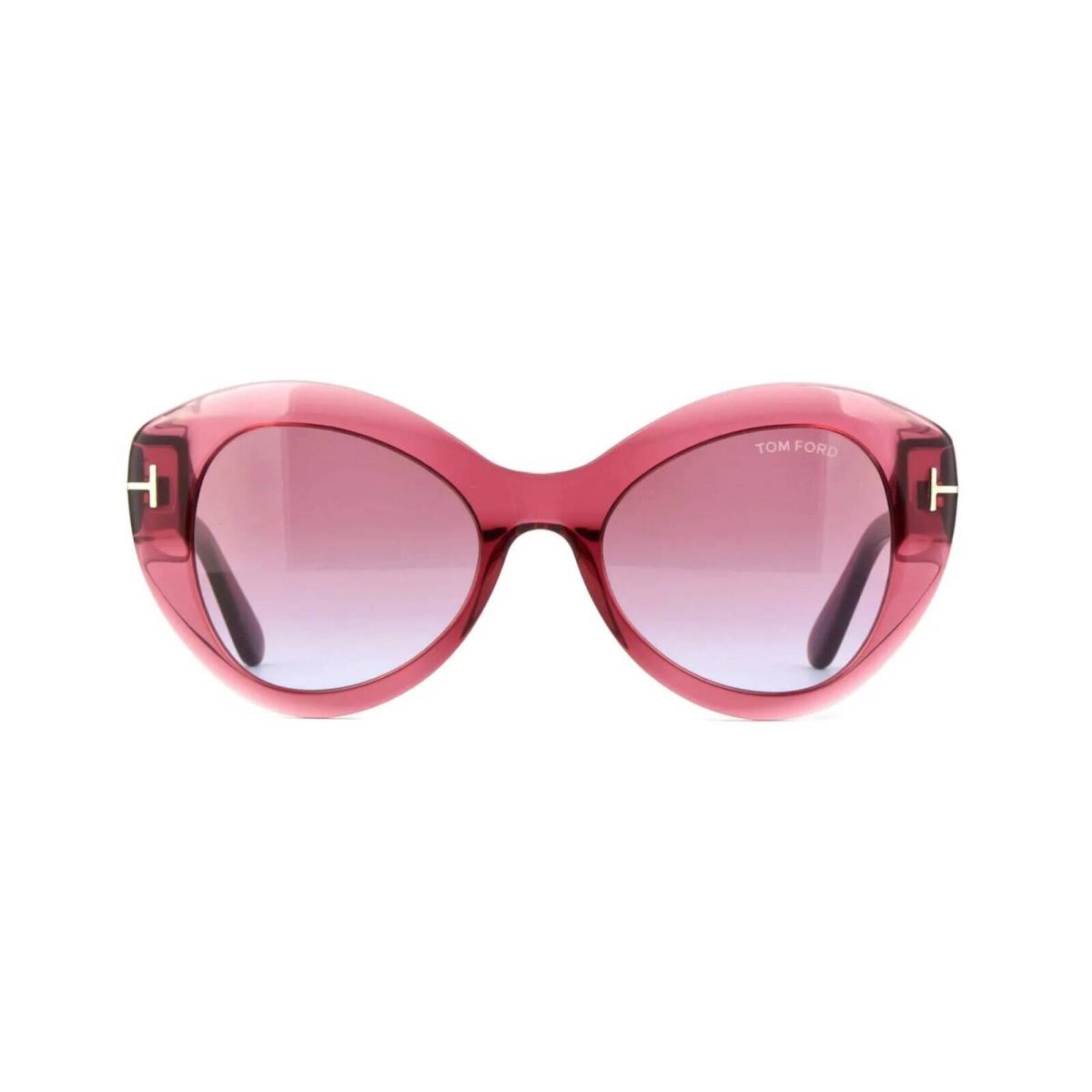 Tom Ford Guinevere FT 1084 Pink Red Crystal/pink Shaded 66Y Sunglasses