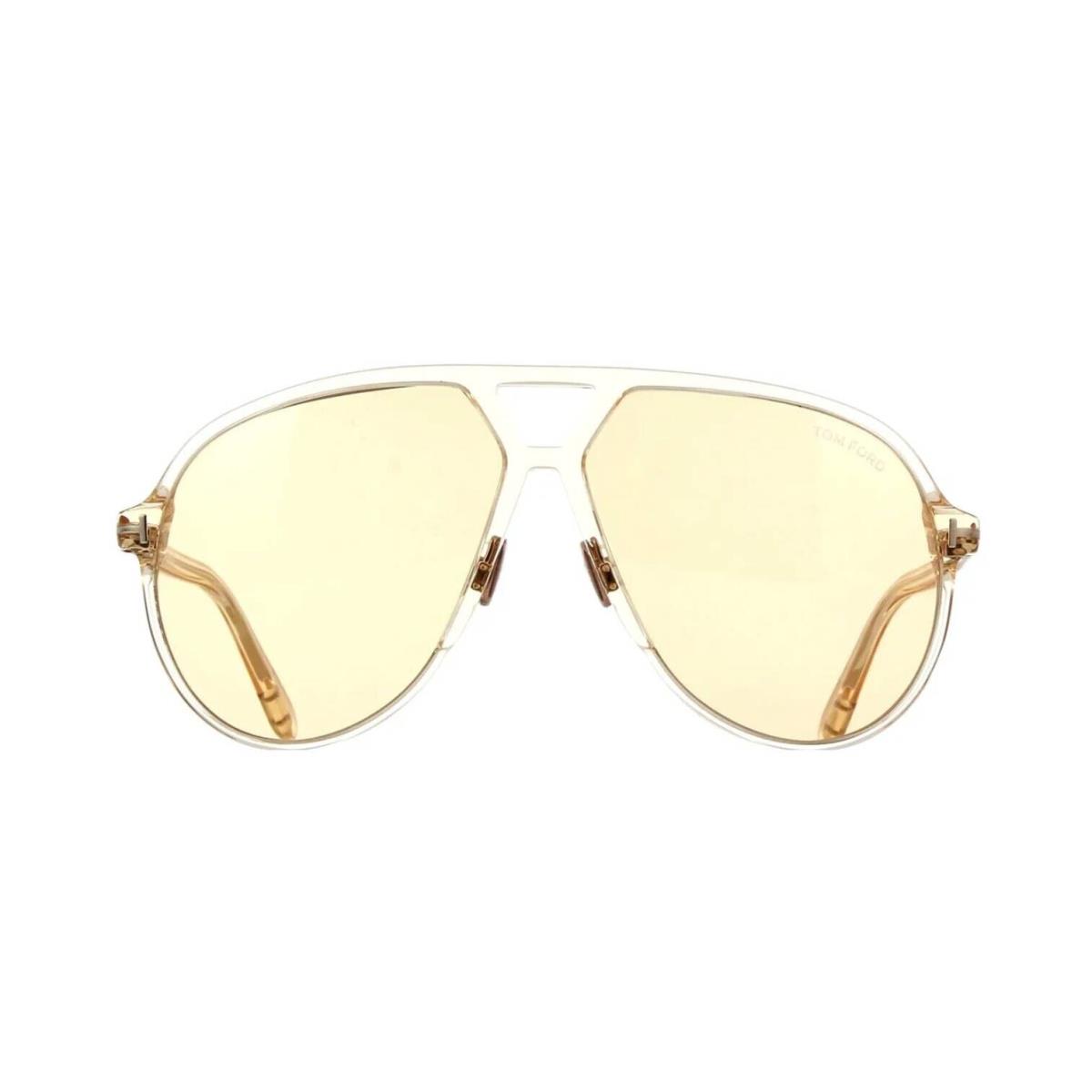 Tom Ford Bertrand FT 1061 Light Brown Crystal/light Brown 45E Sunglasses