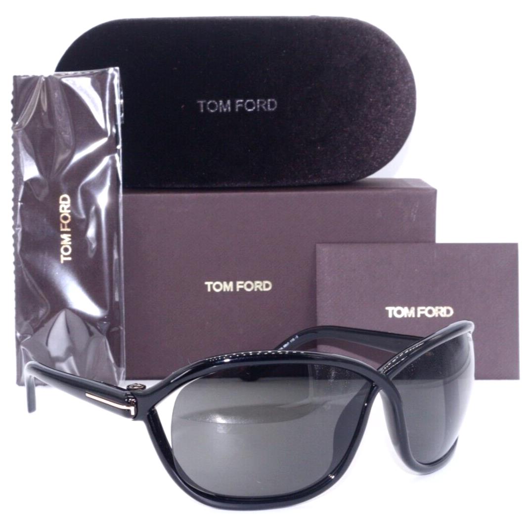 Tom Ford TF1069 01A Fernanda Oversized Black/grey Lens Sunglasses 68-7
