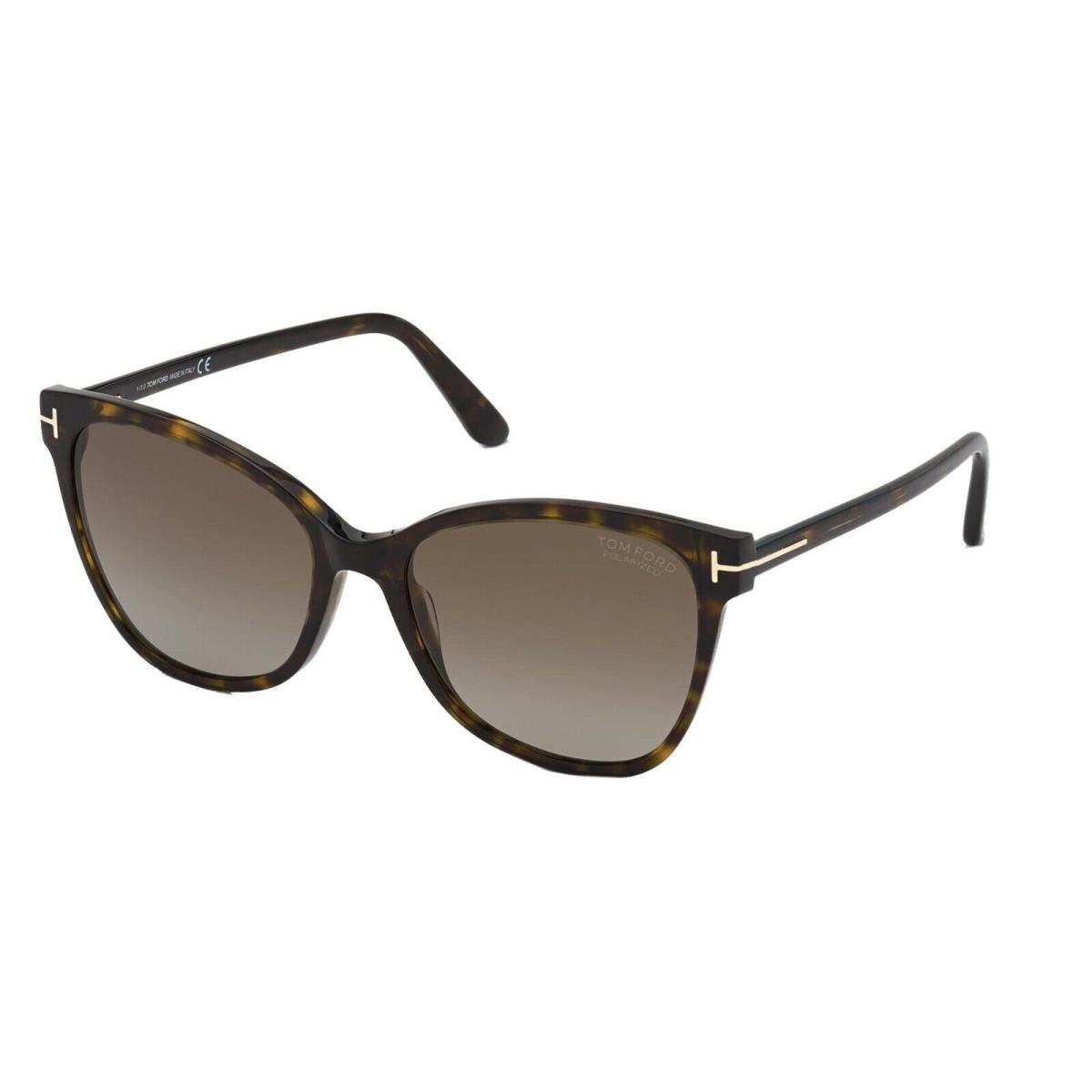 Tom Ford Ani FT 0844 Dark Havana/brown Polarized 52H Sunglasses