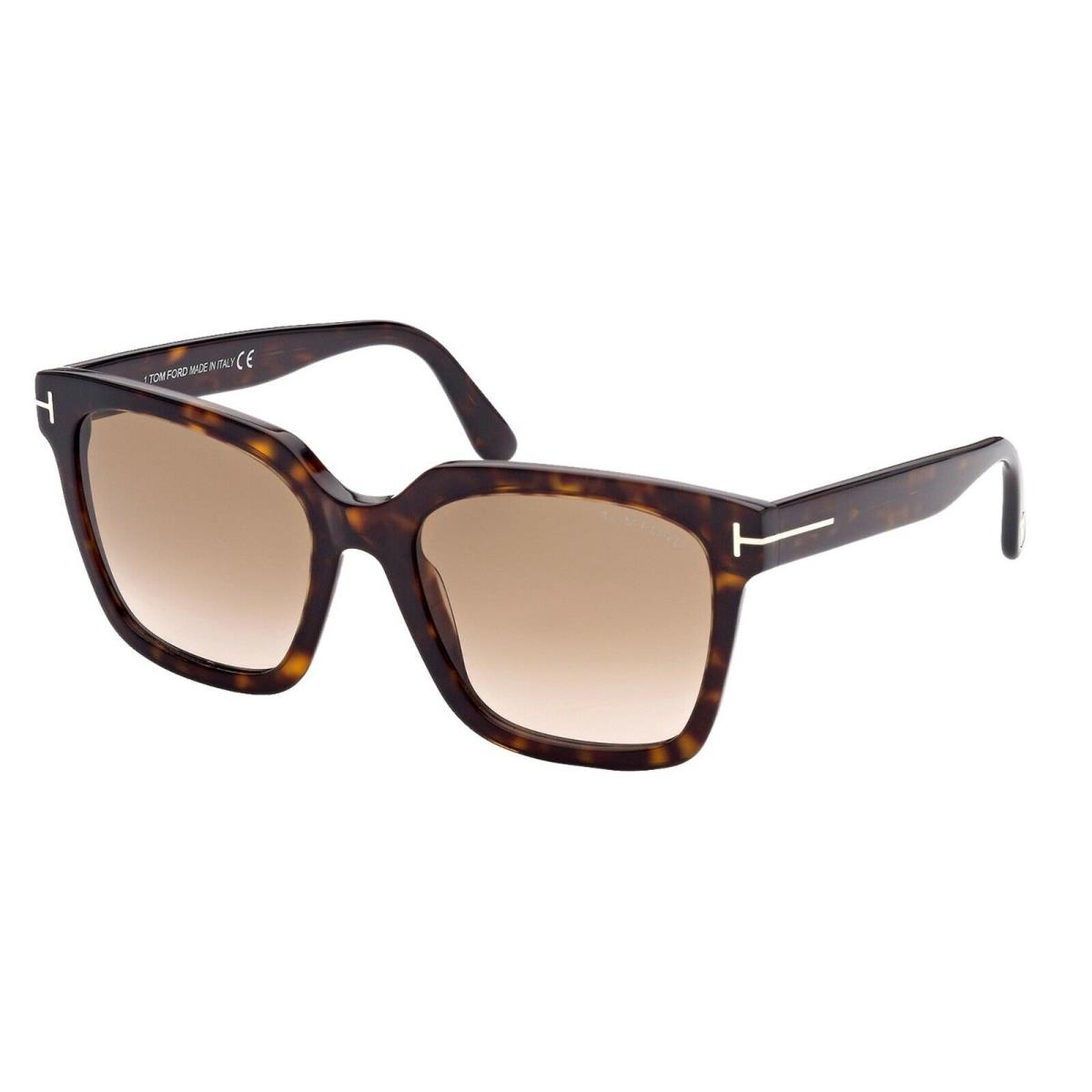 Tom Ford Selby FT 0952 Dark Havana/brown Shaded 52F Sunglasses