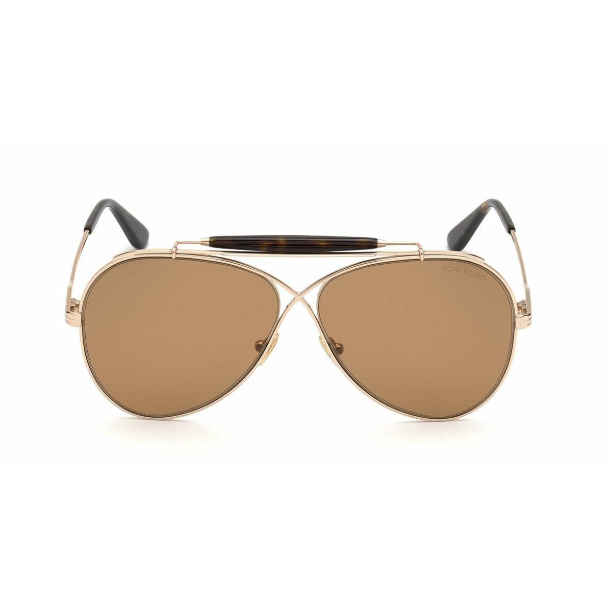 Tom Ford Holden FT 0818 Shiny Rose Gold/brown 28E Sunglasses