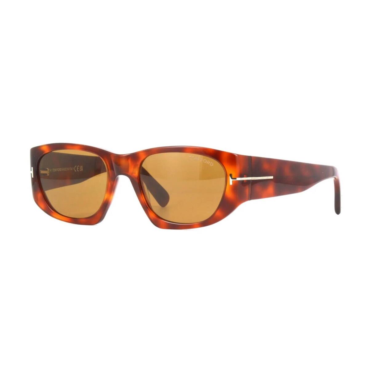 Tom Ford CYRILLE-02 FT 0987 Blonde Havana/light Brown 53E Sunglasses ...