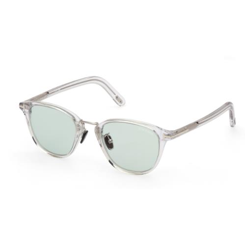 Tom Ford FT1049 D 26N Crystal/green Square Men`s Sunglasses