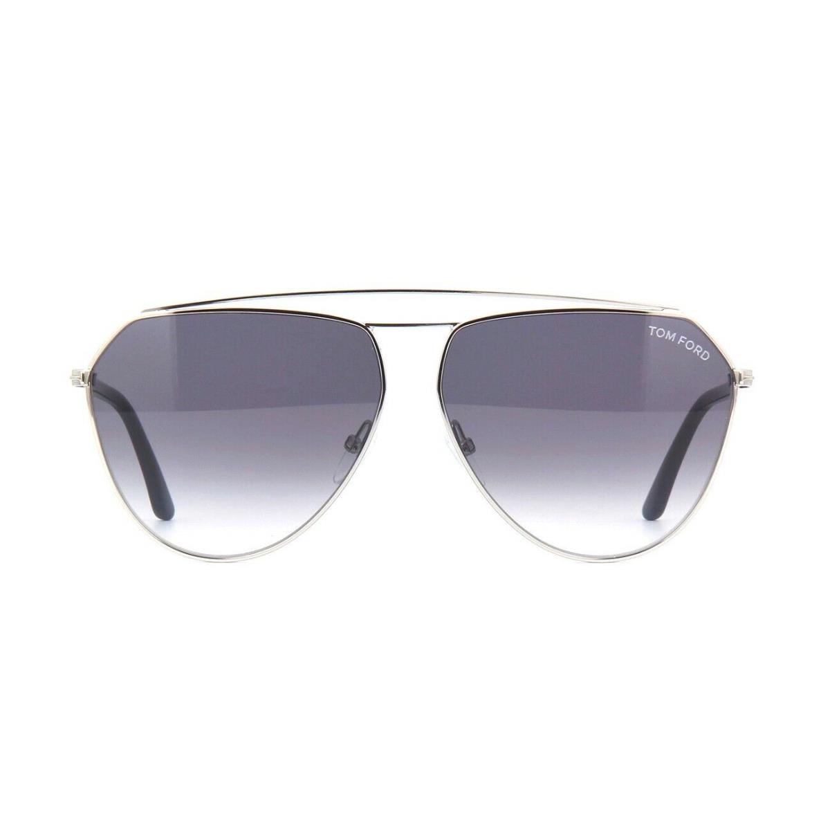 Tom Ford Binx FT 0681 Silver Black/grey Shaded 16B F Sunglasses