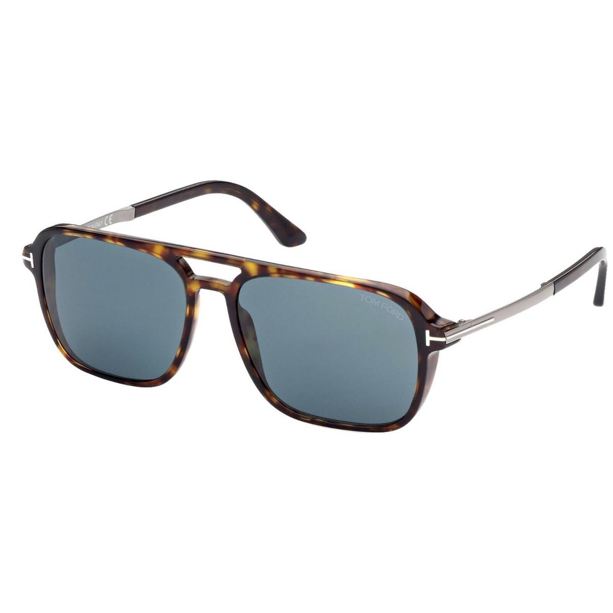 Tom Ford Crosby FT 0910 Dark Havana/blue 52V Sunglasses