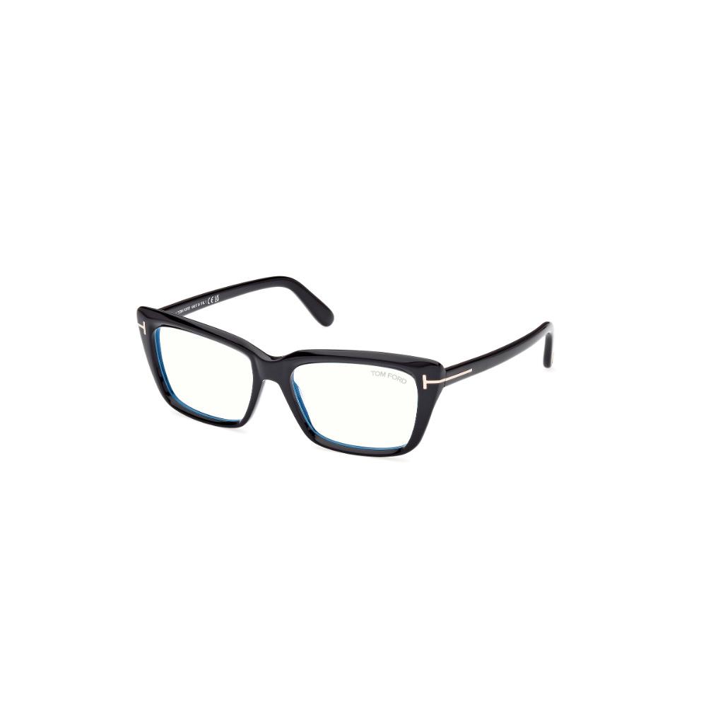 Tom Ford FT5894 001 Shiny Black Square Women`s Eyeglasses