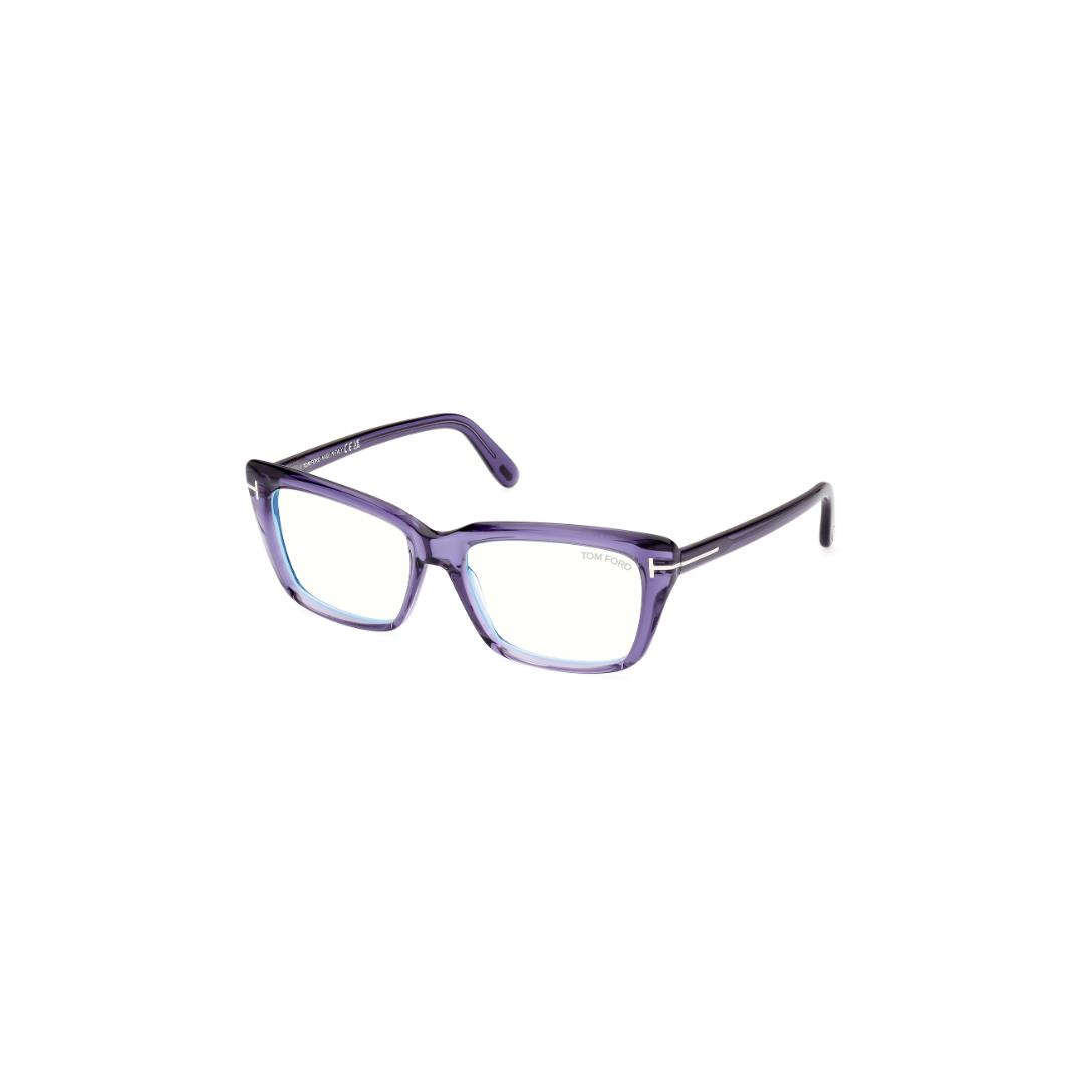 Tom Ford FT5894 081 Shiny Violet Square Women`s Eyeglasses