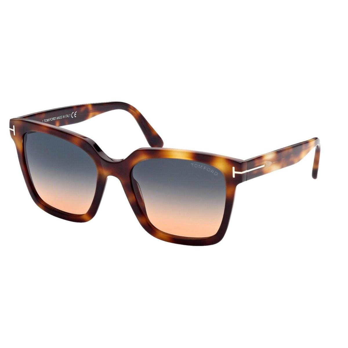 Tom Ford Selby FT 0952 Blonde Havana/blue Orange Shaded 53P Sunglasses