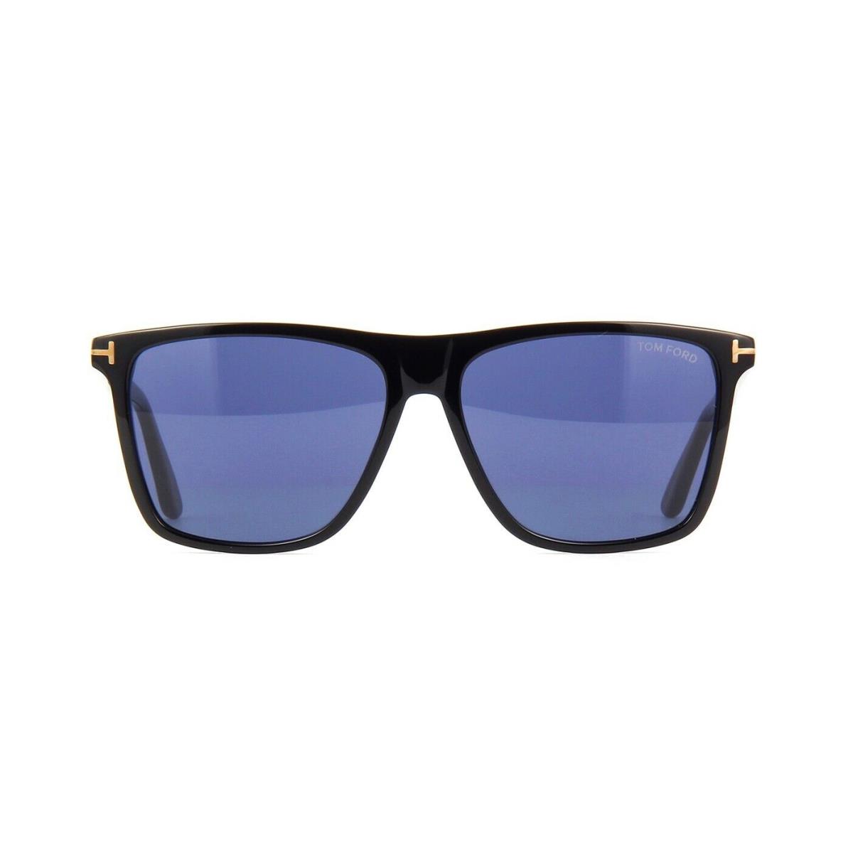 Tom Ford Fletcher FT 0832 Shiny Black/blue 01V Sunglasses