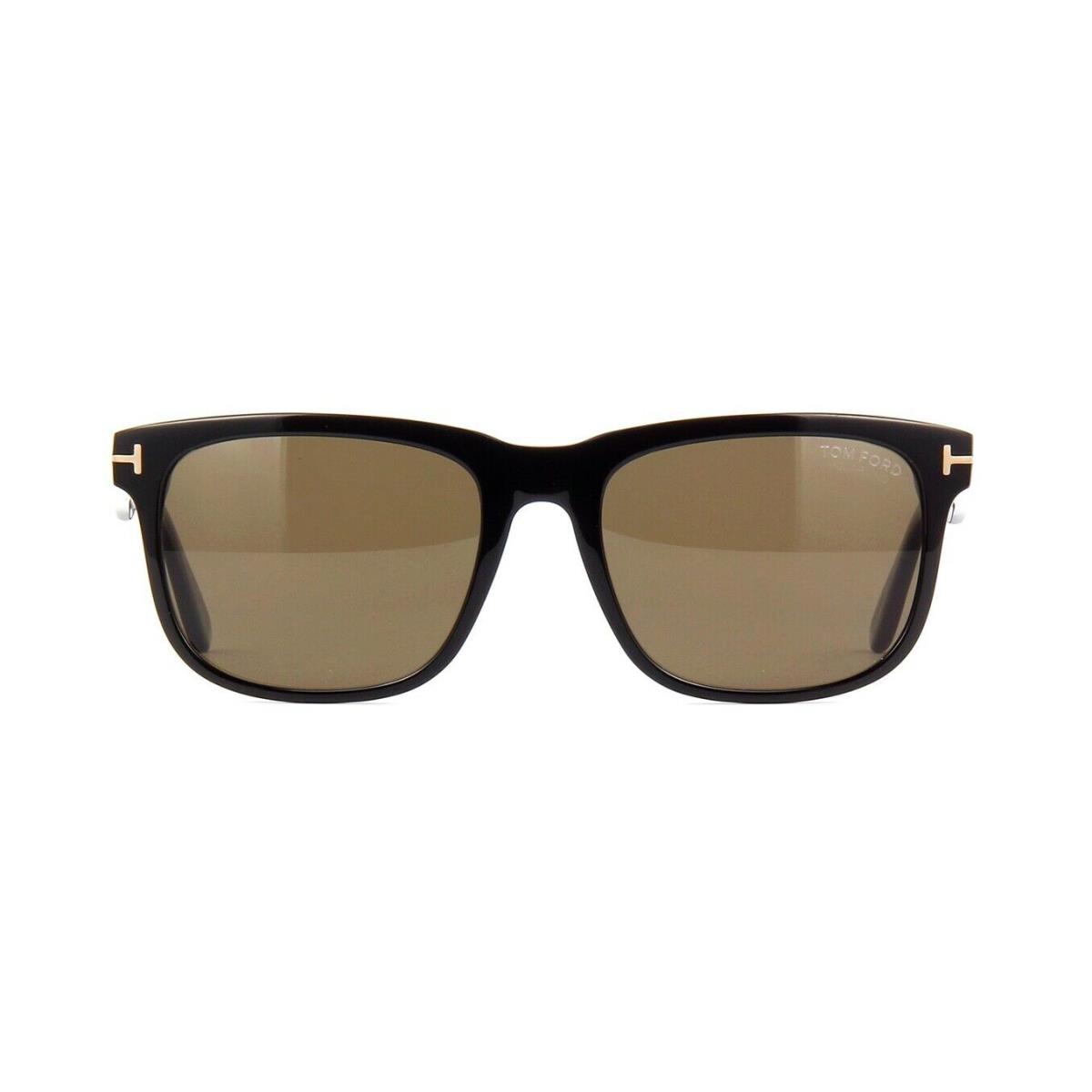 Tom Ford Stephenson FT 0775 Shiny Black/brown Polarised 01H Sunglasses