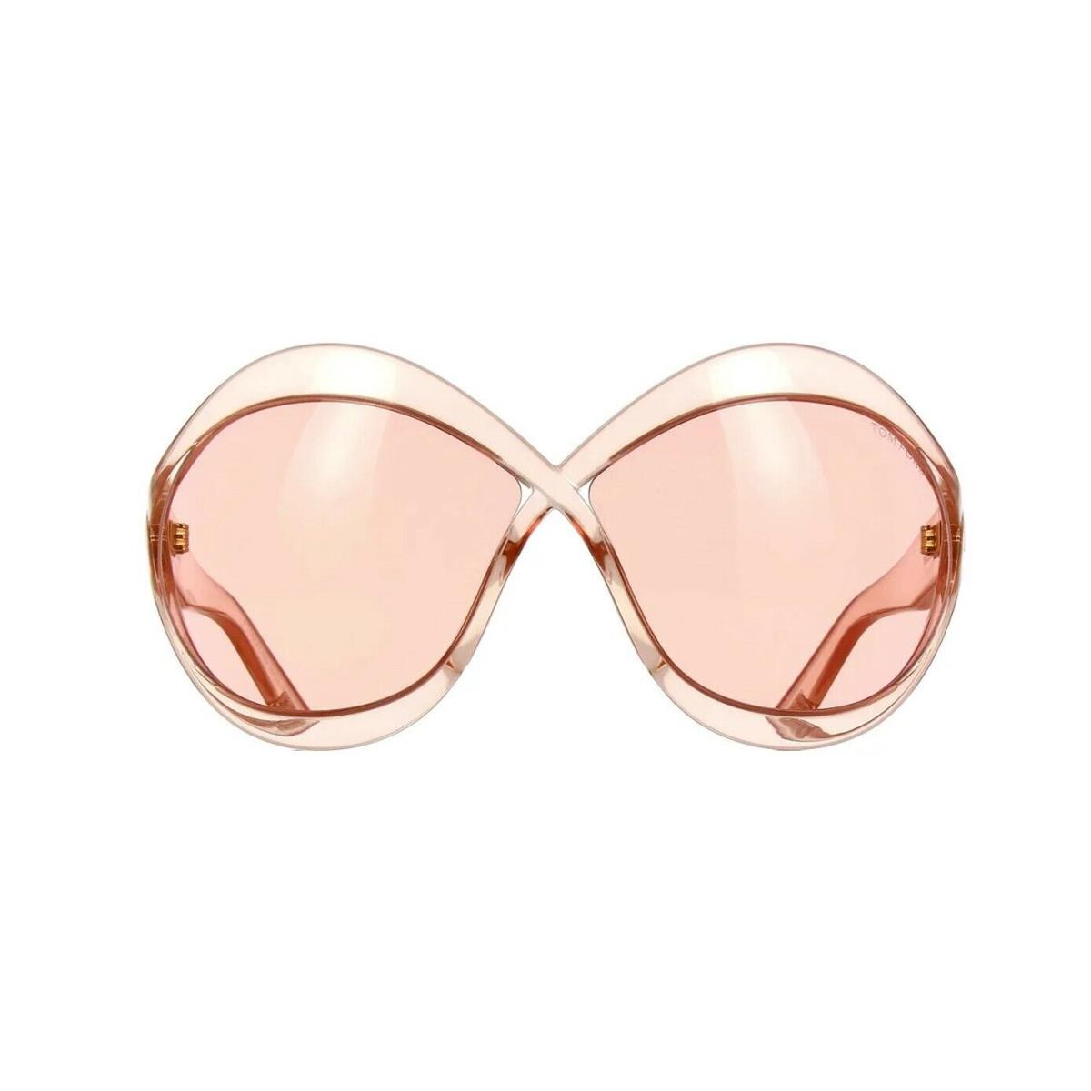 Tom Ford CARINE-02 FT 0902 Shiny Pink Crystal/pink 72Y Sunglasses