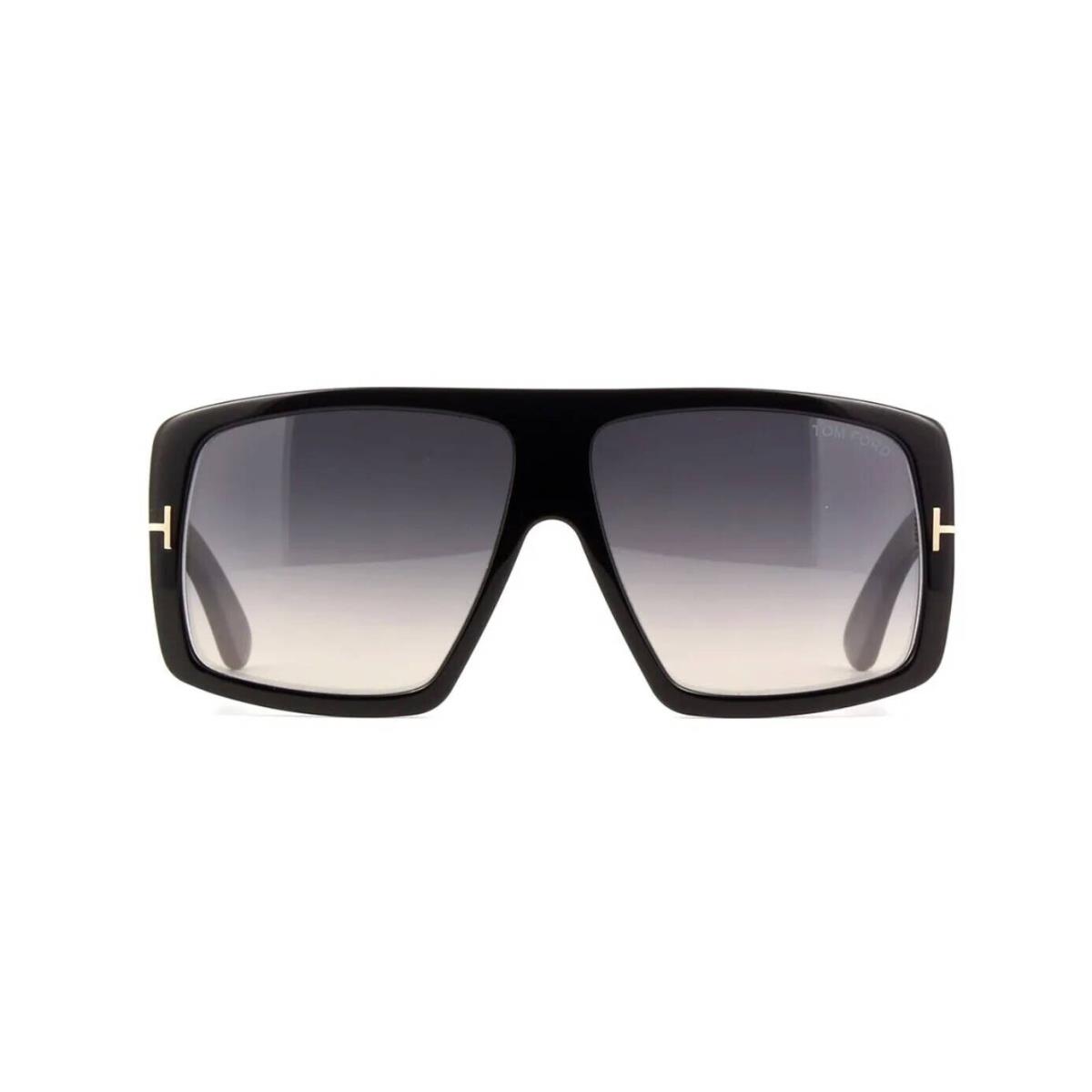 Tom Ford Raven FT 1036 Shiny Black/grey Shaded 01B Sunglasses