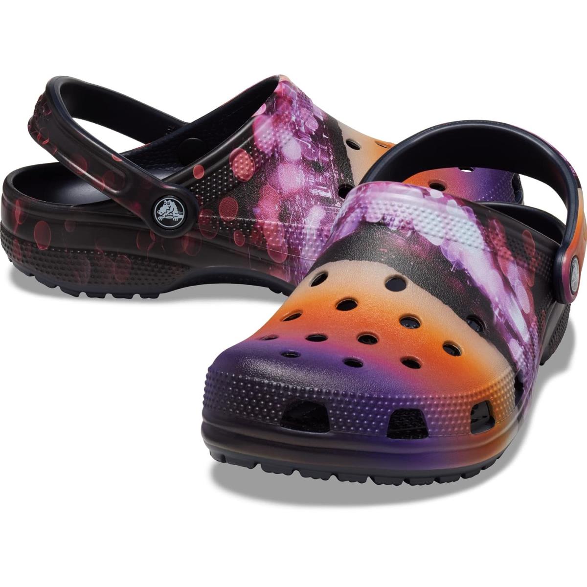 Unisex Clogs Crocs Classic Clog - Seasonal Graphic Deep Navy/Meta Space