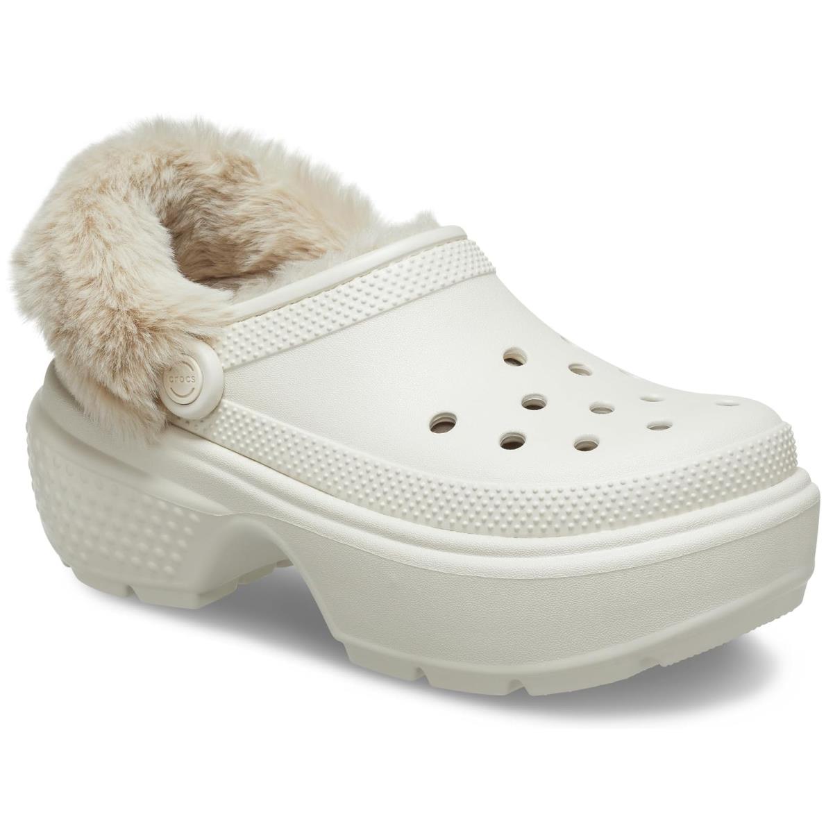 Unisex Clogs Crocs Classic Lined Stomp Clog Stucco