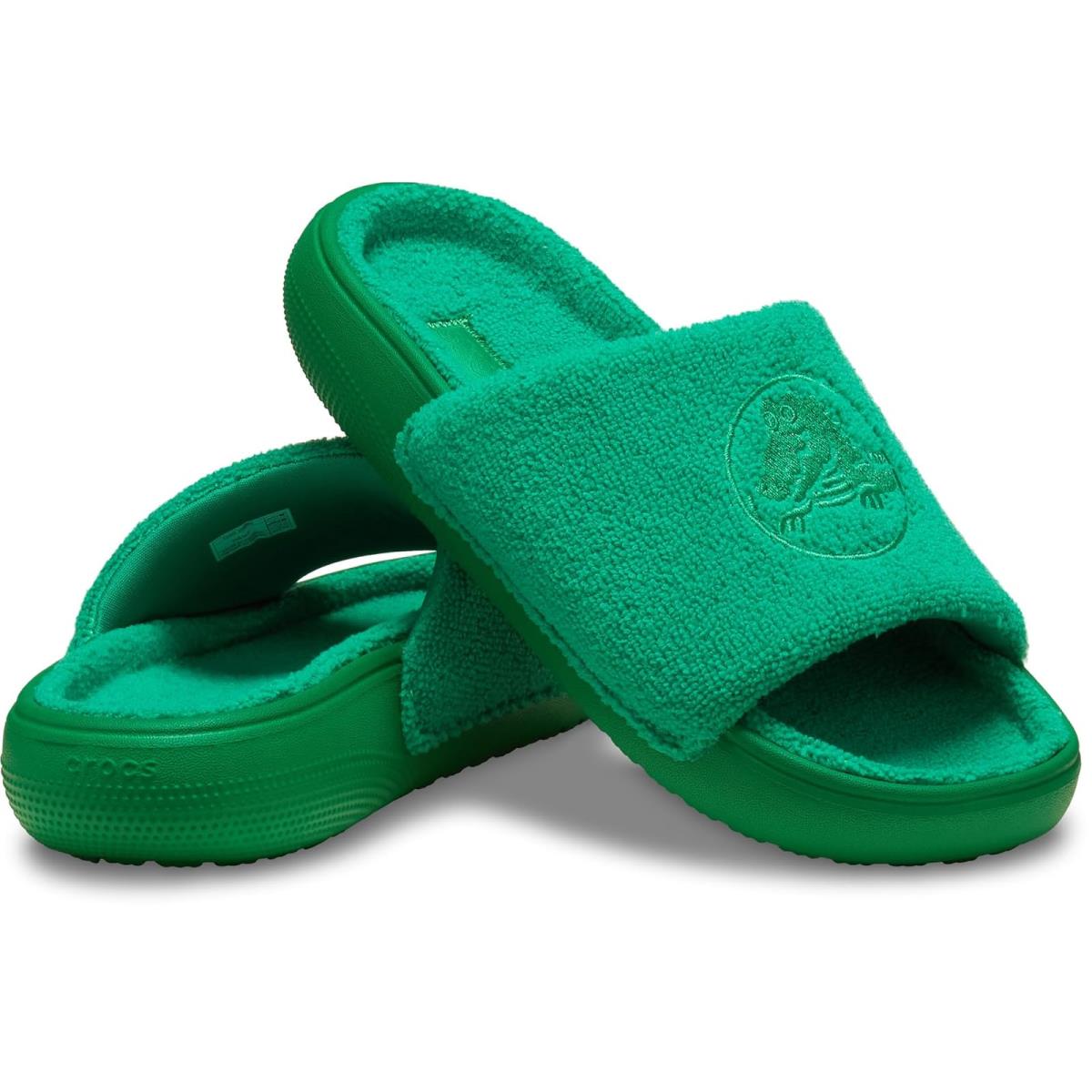 Unisex Sandals Crocs Classic Towel Slide - Green Ivy