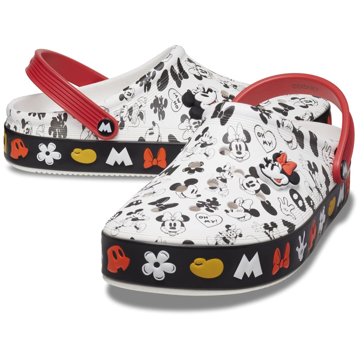 Unisex Clogs Crocs Mickey Off Court Clog White